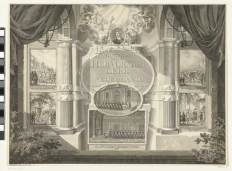 Monument til den reformerte kirke i Holland, fra 1566 Monument til den reformerte kirke i Holland. Begyndte i år 1566 (titel på objekt)
