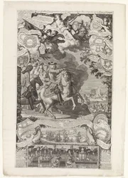 Allieredes sejr over franskmændene og spanierne, 1702 Erobringer af hendes høje allierede vandt mod Vranckrijck og Spanien i år 1702 / Conquestes des hauts Alliez remportée sur la France et L