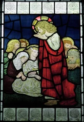Christ Preaching, ca. 1870 (farvet glas)