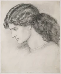 Hoved af en kvinde, 1861