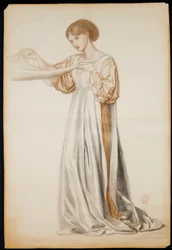 Studie for en pallebærer i "Dantes drøm", 1873