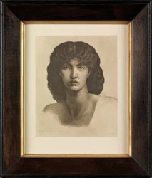 Studie af Jane Morris for Astarte Syriaca (fotogravure)