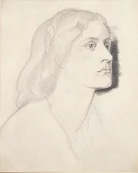 Portræt af frøken Ruth Herbert, sandsynligvis 1858