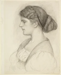 Profilbuste af Fanny Cornforth