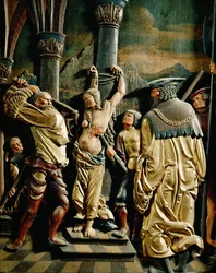 Den hellige Agathas martyrium (relief af lindetræ)