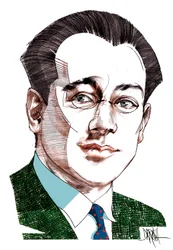 Carlo Diano, 2022 (digital farveblyantstegning)
