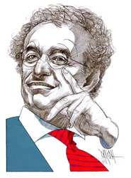 Gad Lerner (digital farveblyantstegning)