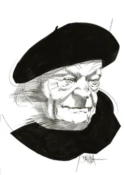 Giuseppe Ungaretti, 2024 (digitalt forbedret blyantstegning)