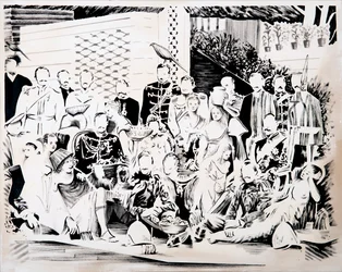 Feast of the Gods, 2017 (olie på lærred)