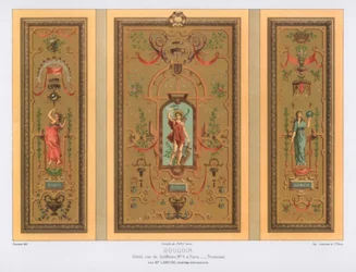 Boudoir, Rue de Solferino, Paris, 1800-tallet.