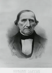 Portræt af Giovanni Santini (1787-1877), italiensk astronom, matematiker og videnskabsmand