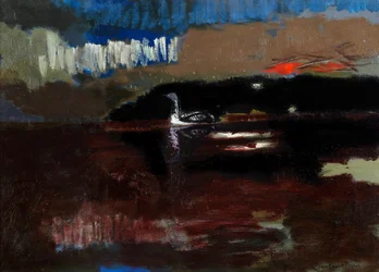 Black-throated Diver, ca. 1986 (olie på lærred)