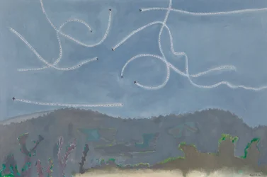 Martins flyver i Dusk, Catus, c.1995-96 (olie på lærred)