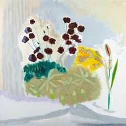 Seedpods and Cosmos, 2010 (olie på lærred)