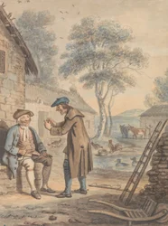 Symon Breaks the News to Glaud: Design nummer 3 til The Gentle Shepherd