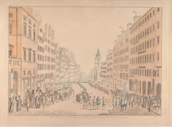 Udsigt over High Street i Edinburgh og kommissæren