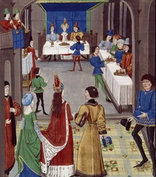 Ægteskabet. Fra: Renaud de Montauban, ca 1465.