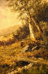 Landskab (olie på lærred)