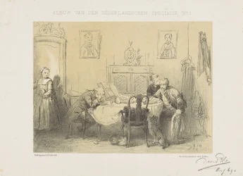 Den tomme stol Album of the Dutch Spectator (serietitel på objekt)