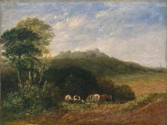 Dudleyn linna; 1853 (öljy kankaalle)