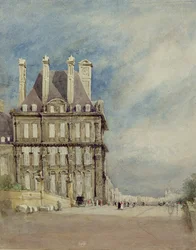 Pavillon de Flore, Tuileries, Paris (akvarel og gouache på papir)