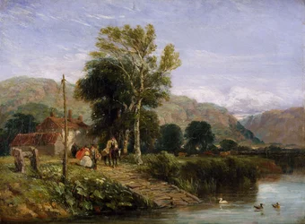 Venter på færgen, 1845