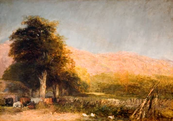 En gård ved Bettws-y-Coed, 1856.