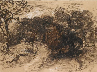 En hul bane nær Harborne, Derbyshire, 1800-tallet