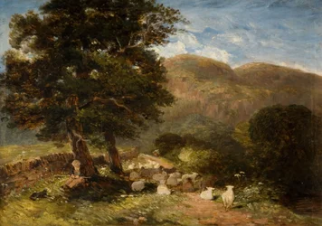 At passe får, Bettws-y-Coed, 1849.