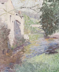 Old Brewery, Sennybridge (olie på lærred)