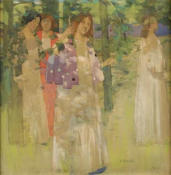 St Agnes procession (wc på papir)