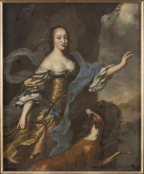 Prinsesse Anne Dorothee de Holstein Gottorp - Portræt af prinsesse Anna Dorothea af Holstein-Gottorp (1640-1713), af Ehrenstrahl, David Kloecker (1629-1698). Olie på lærred. Mål: 146x122 cm. Nationalmuseum Stockholm