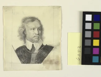 Hoved- og skulderportræt af Oliver Cromwell