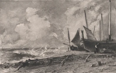 En havstrand, 1830.