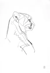 Cheetah, 2014 (Grafit på papir)