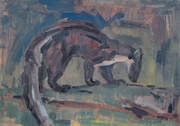 Pine Marten, 2023 (olie på lærred)