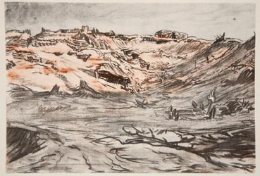 A Quarry new Mouquet Farm, illustration fra 