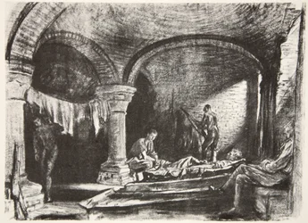 An Underground Billet, illustration fra 