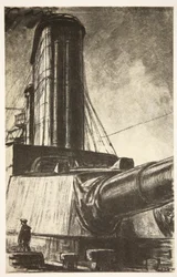 On a Battle-cruiser, illustration fra 