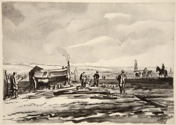 På Somme: Mudder, illustration fra 
