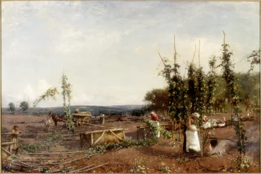 Middag i Humlehaven, 1889