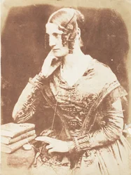 Uidentificeret kvinde, 1843-47. Skabere: David Octavius Hill, Robert Adamson, Hill & Adamson.