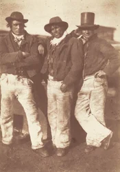Alexander Rutherford, William Ramsay og John Linton, 1843-1847. Skaber: David Octavius Hill, Robert Adamson.