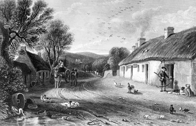 Burns Cottage, illustration fra 