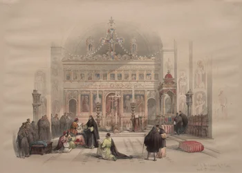 Kapel i klosteret St. Saba, 1839.