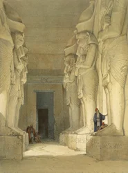 Udgravet tempel i Gysha, Nubien, fra Egypten og Nubien, bind 1
