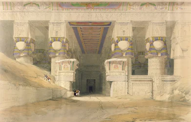 Facaden af Hathors tempel, Dendarah, fra 