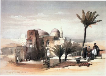 I det hellige land: Jerusalem, Den Hellige Gravs Kirke (kobberstik)