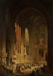 Interiør af en katedral, 1822 eller 1829