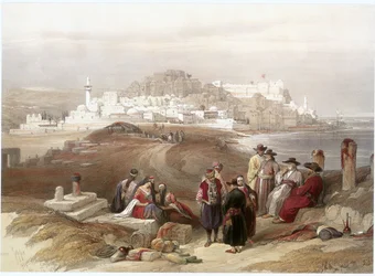 Jaffa set fra nord (kobberstik)